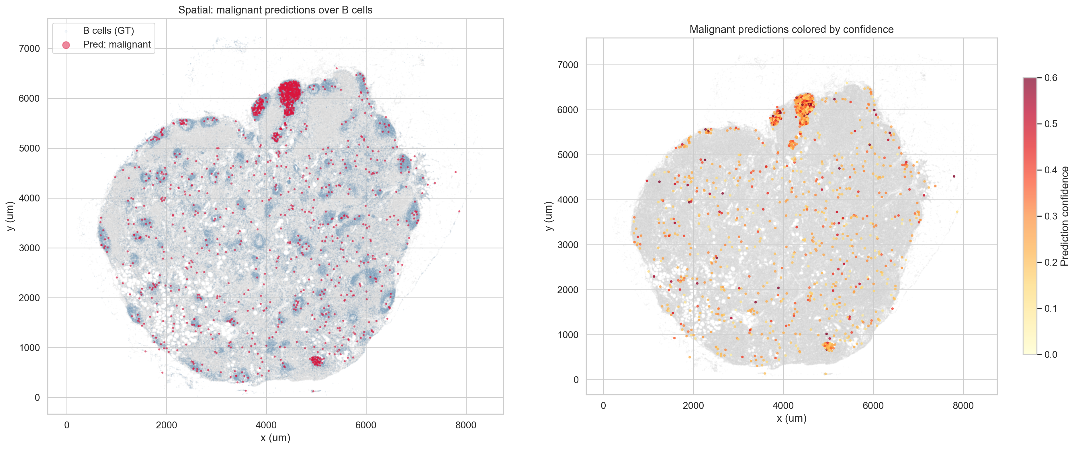 Malignant spatial map